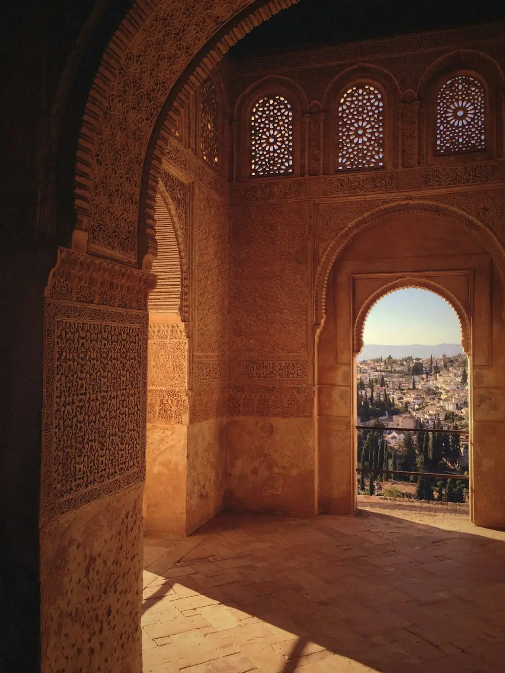 Doorkijk vanuit het Alhambra